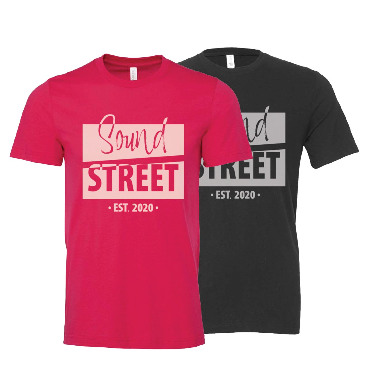 Sound Street | Gray Or Pink T-Shirt